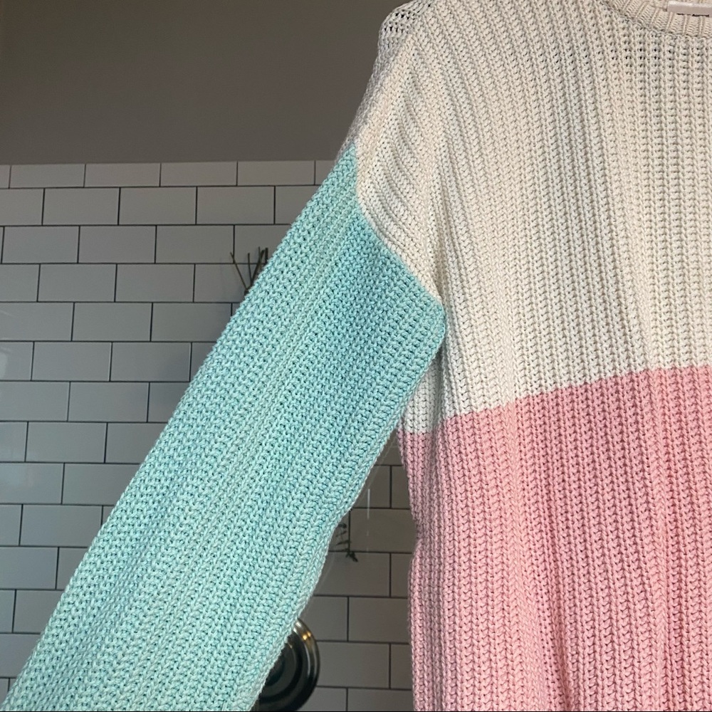 American Apparel Pastel Colorblock Sweater